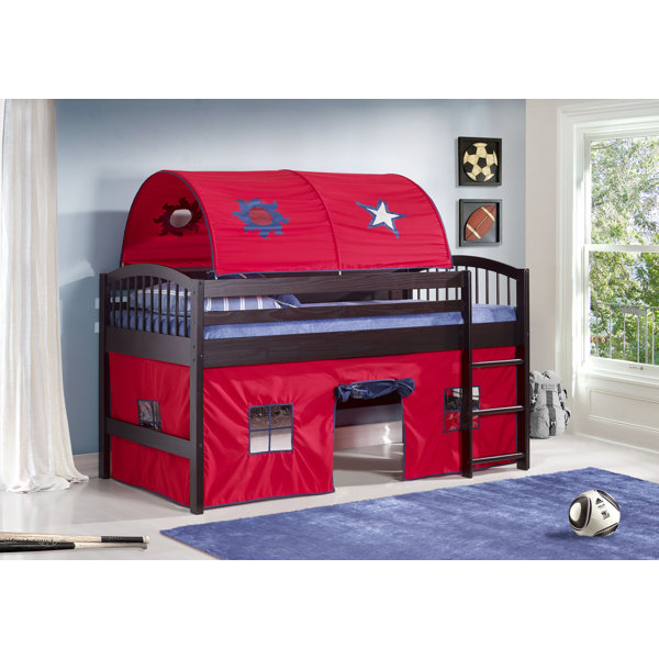 Abigail twin low loft bed discount